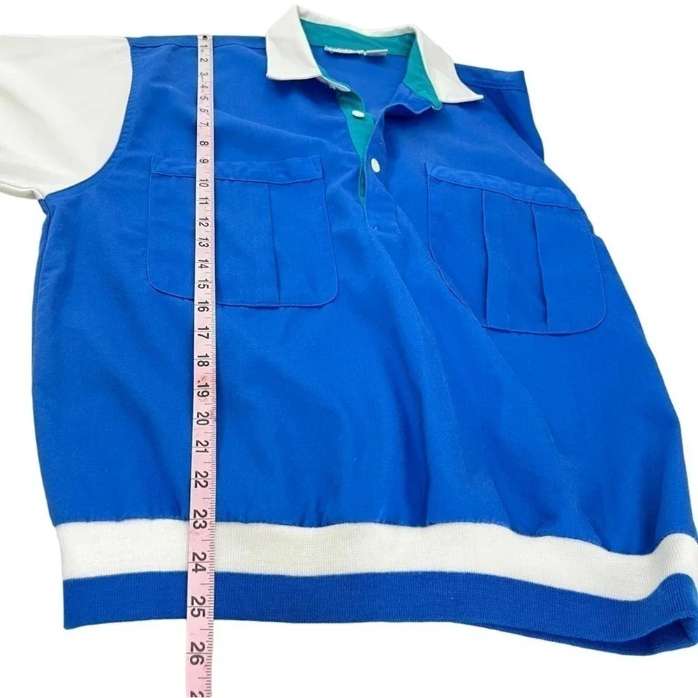Polo Sport Color Block Shirt Large 80s Vintage